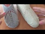 domashnie sledki tapochki vyazanie spiczami homemade knitted slippers