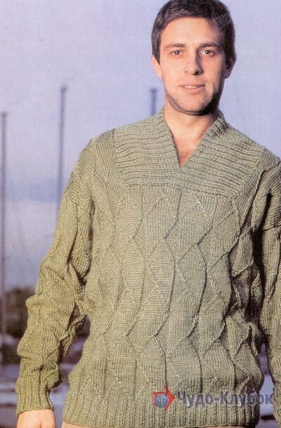 pulover muzhskoj vyazanyj spiczami 32